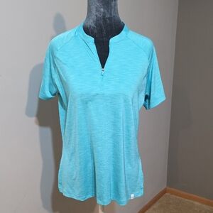 Lady Hagen Aqua‎ Zip-Up Golf Top Medium